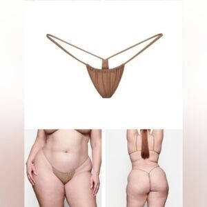 NWOT SKIMS Micro Cording Dip String Thong - M, L, 3X, 4X